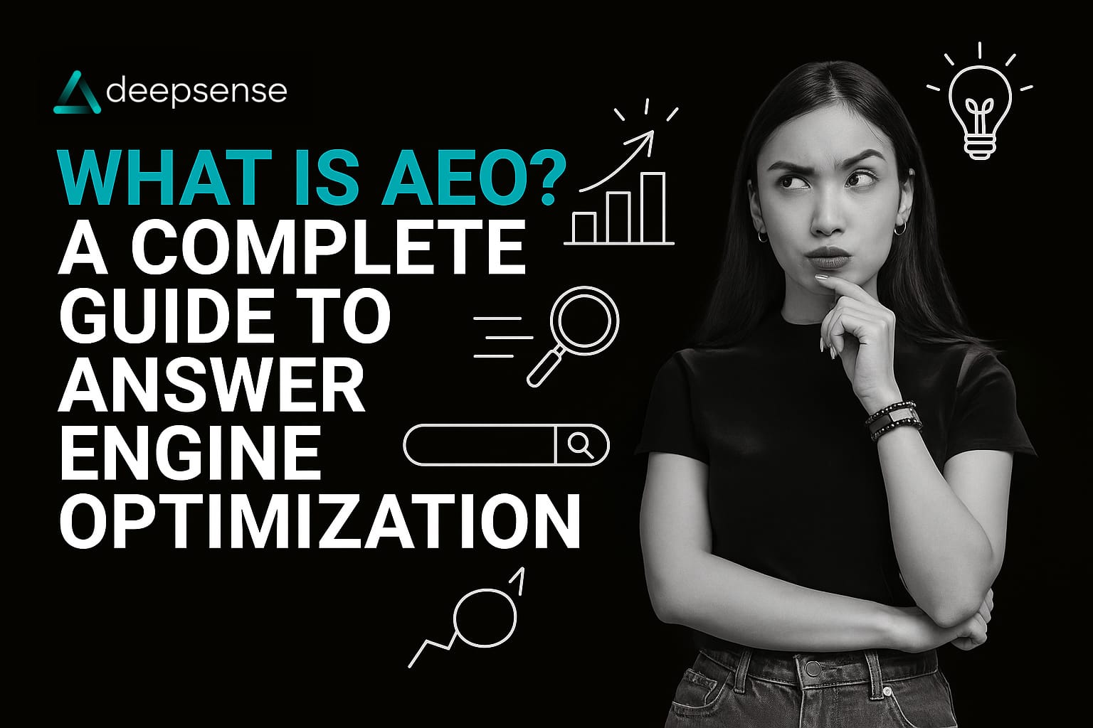Illustration of voice assistants and AI engines delivering direct answers through Answer Engine Optimization (AEO)
