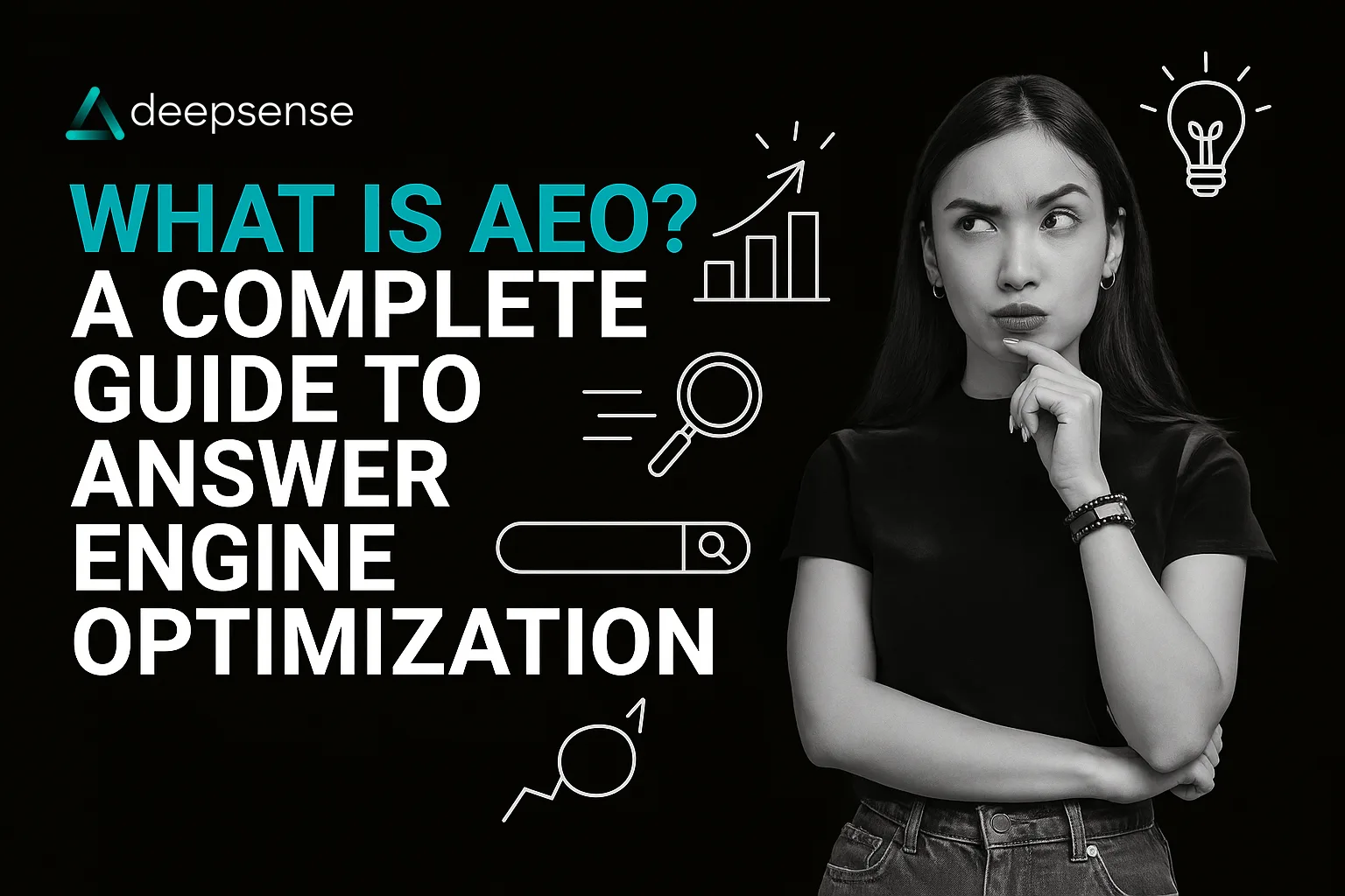Illustration of voice assistants and AI engines delivering direct answers through Answer Engine Optimization (AEO)