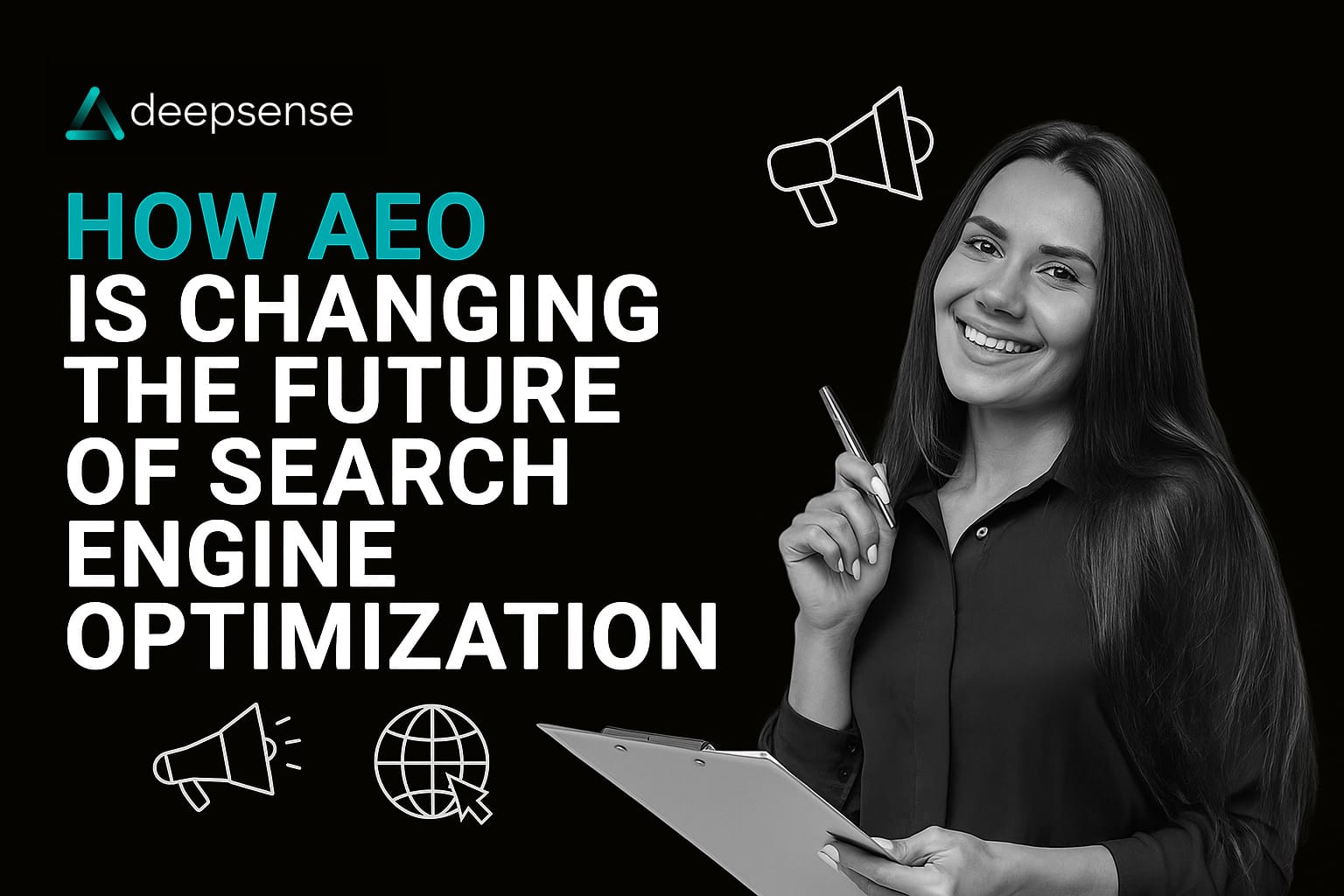 Illustration of AI-driven answer engine optimizing content for voice and zero-click search