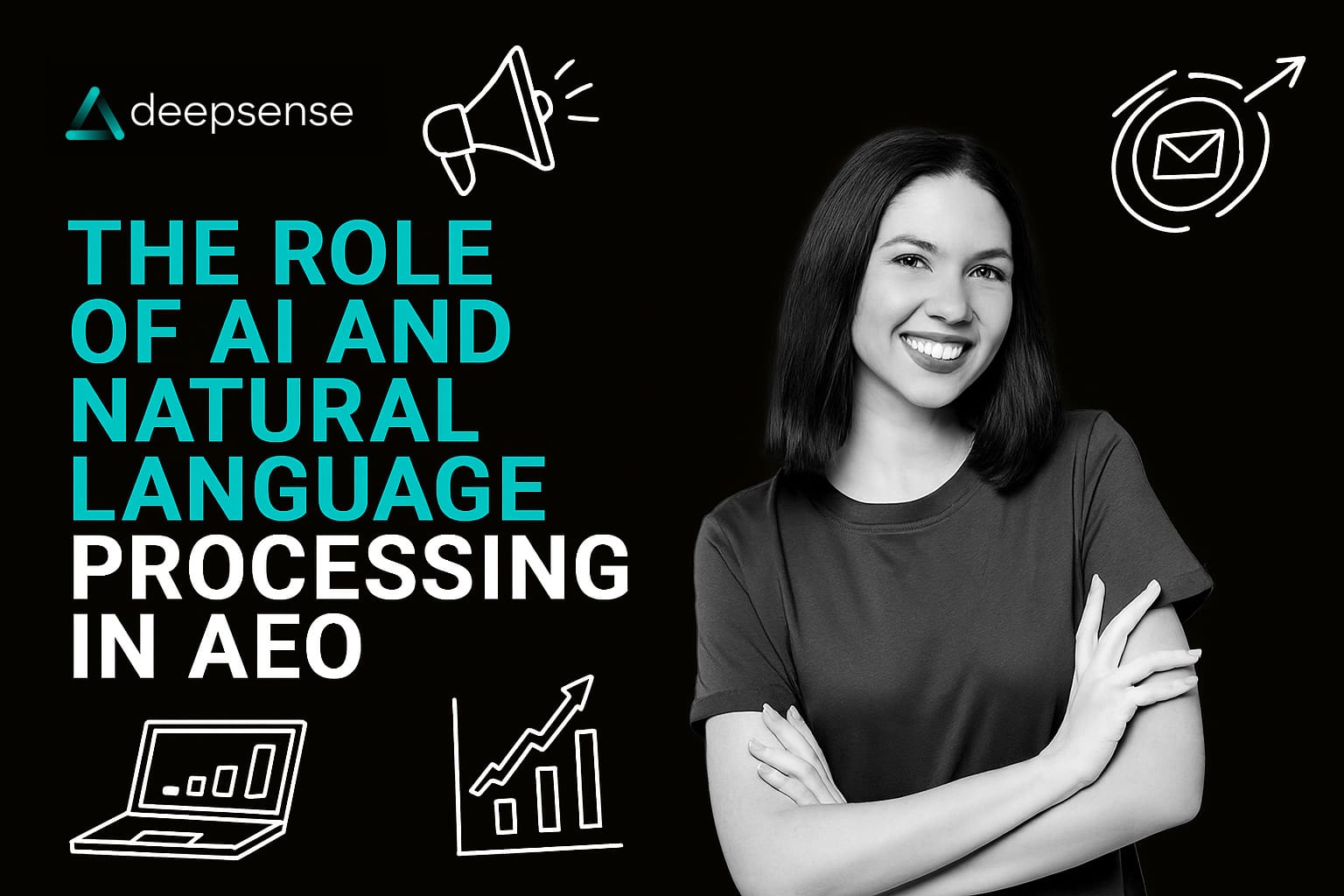 Illustration of AI and NLP processing a voice search query on a digital assistant
