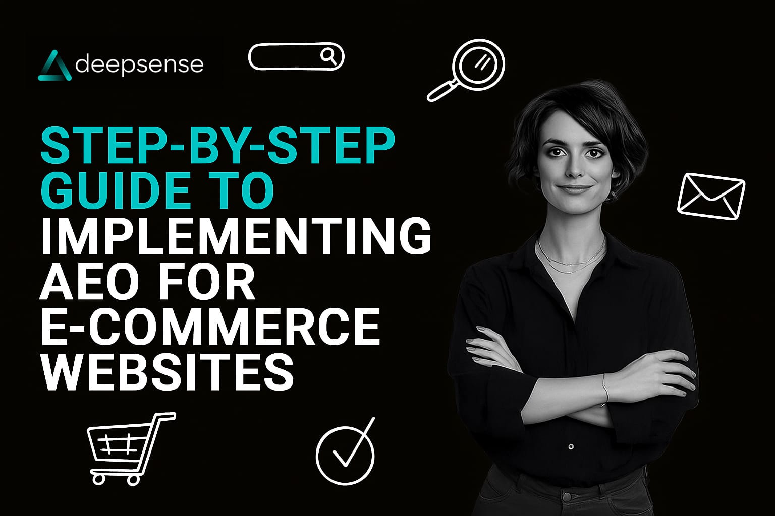 Illustration of voice search optimization and featured snippets for an e-commerce website