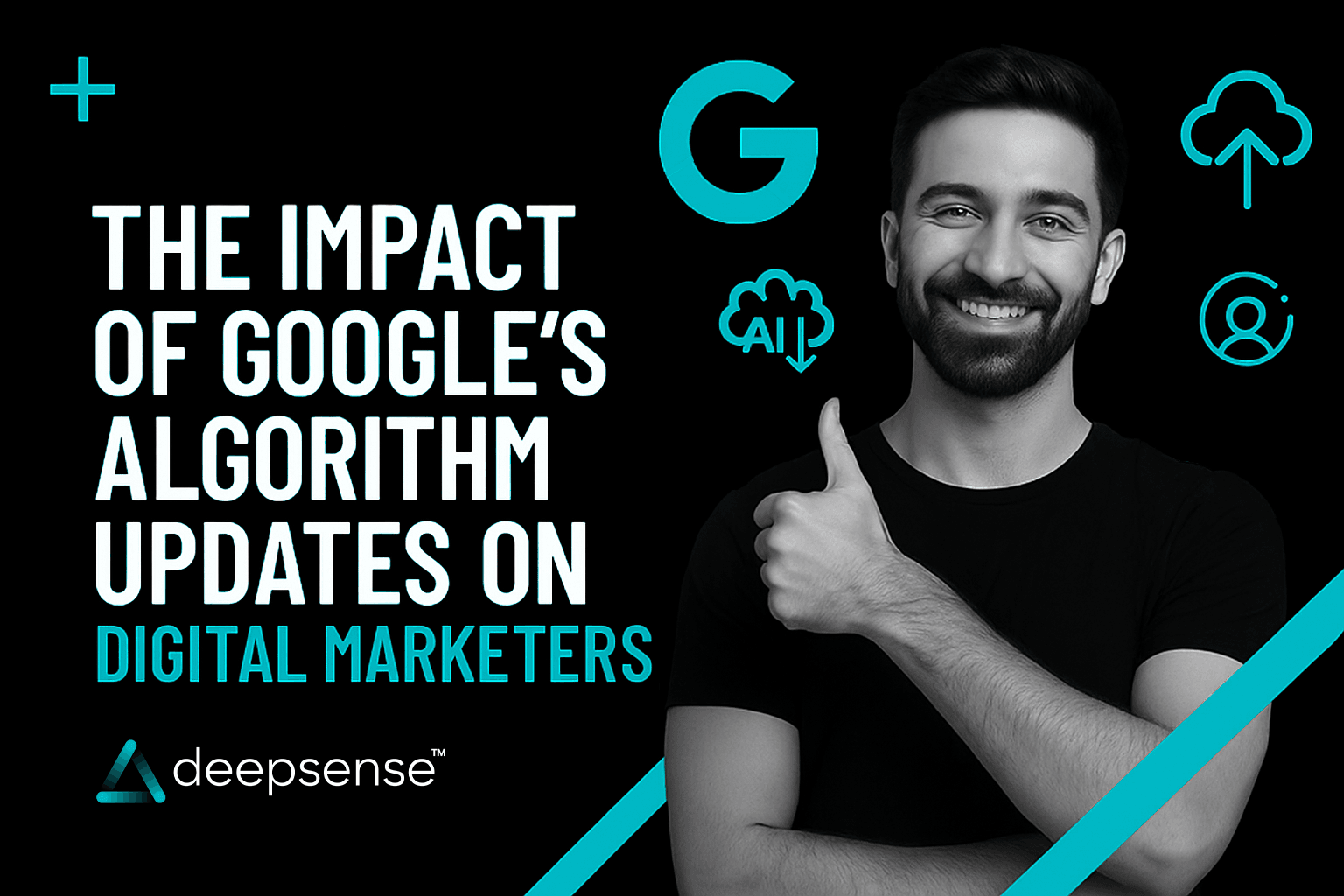 Illustration of Google algorithm updates impacting search rankings and digital marketing strategy in 2025