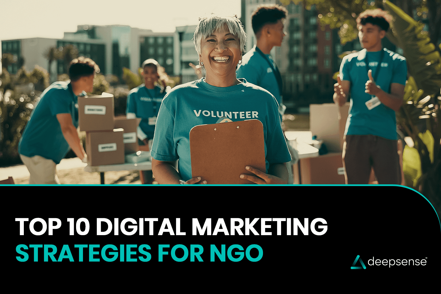 NGO volunteer using digital tools to promote a social cause online