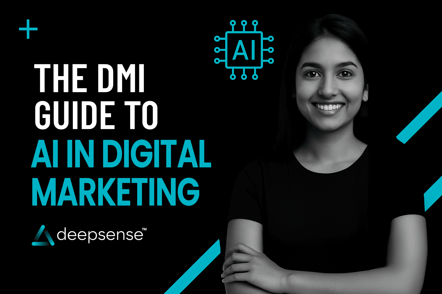 Digital marketer reviewing an AI-powered dashboard optimizing multi-channel campaigns on laptop screens