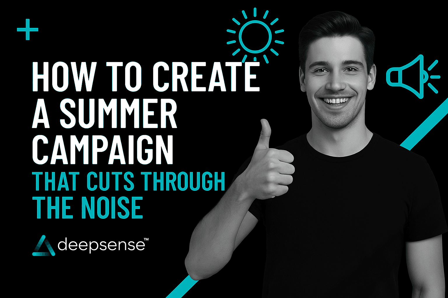 Creative summer marketing campaign banner with vibrant colors, influencer visuals, and seasonal offers
