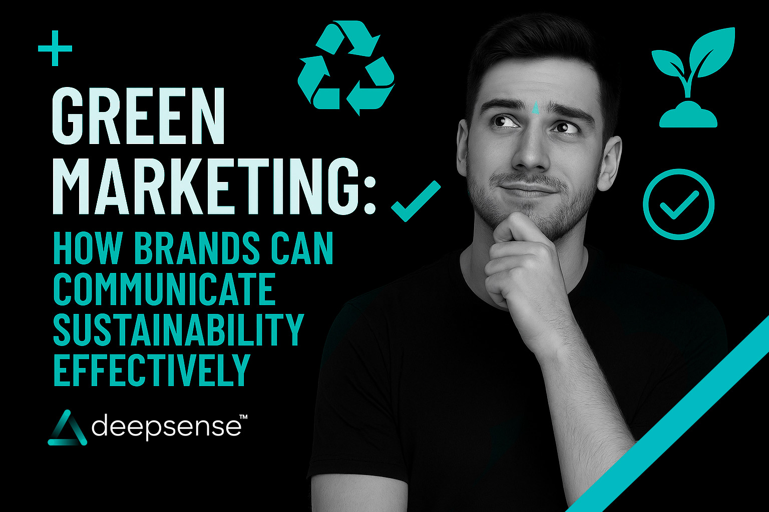 Illustration of a sustainable brand using eco-friendly practices in green marketing