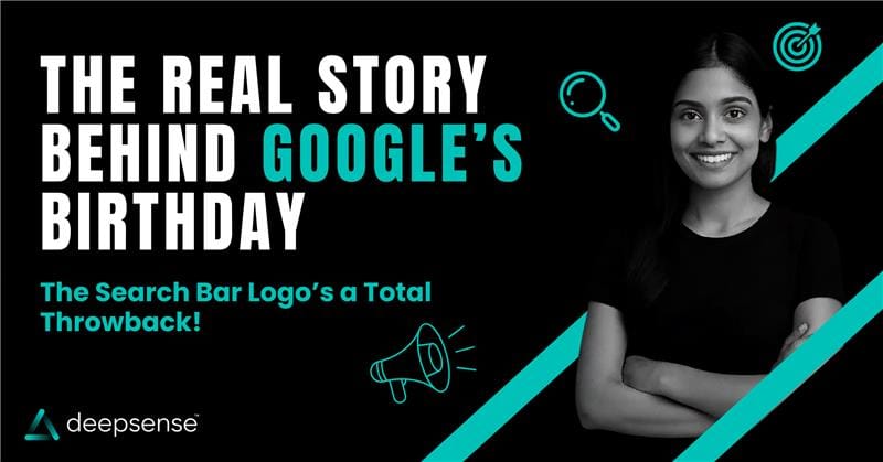 Google birthday search bar logo in retro throwback style