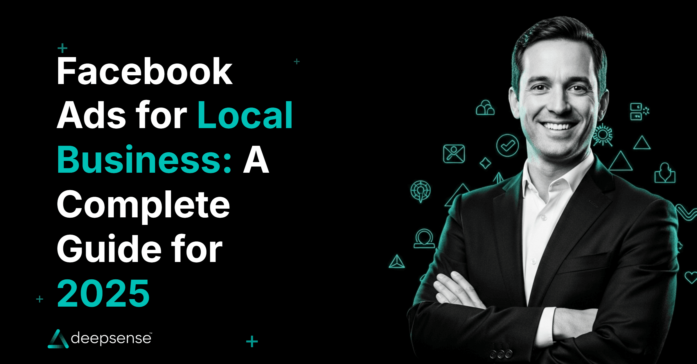 Local shop owner using Facebook Ads on laptop to attract more nearby customers in 2025