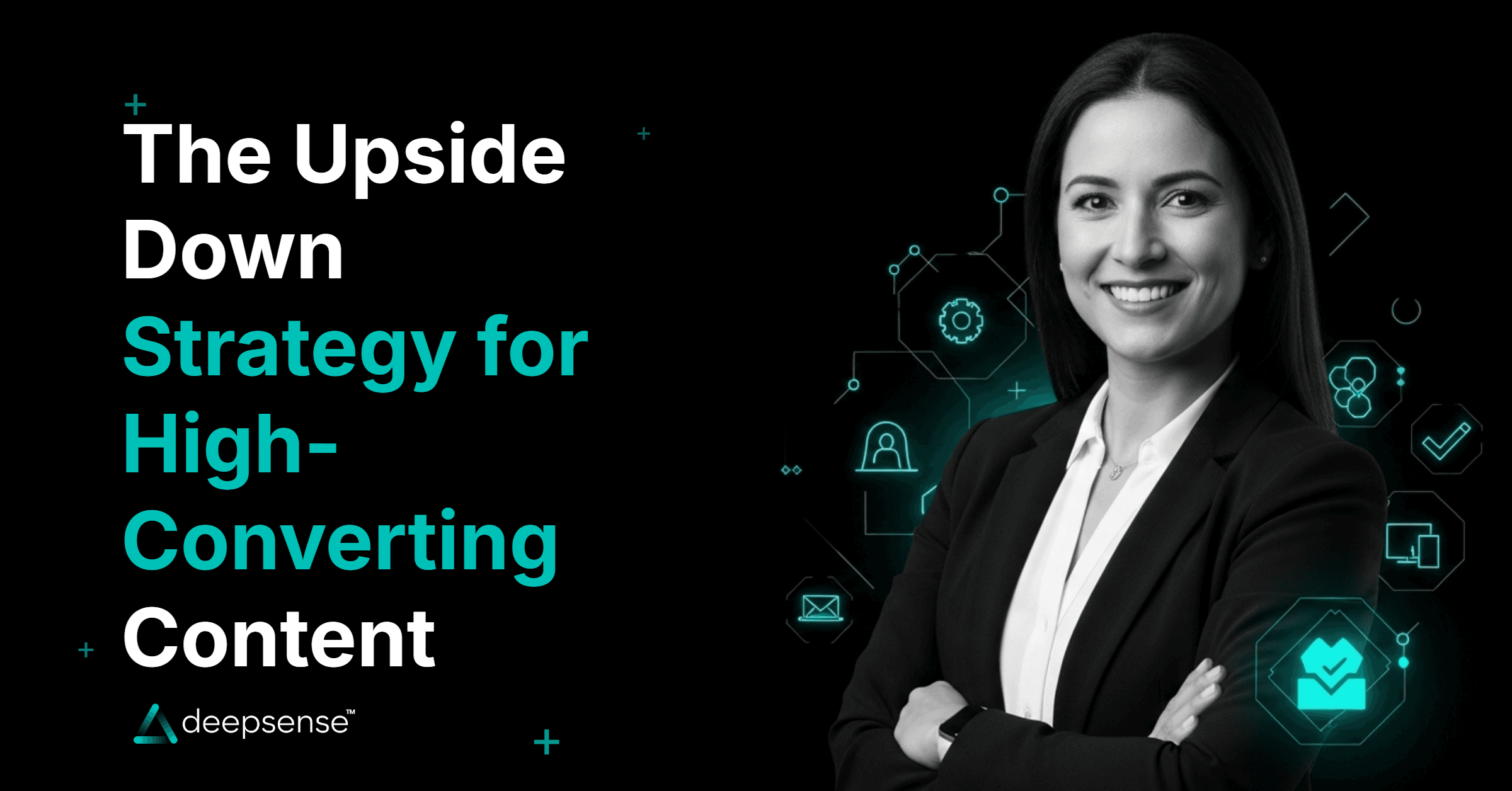 Upside Down content strategy concept inspired by Stranger Things theme