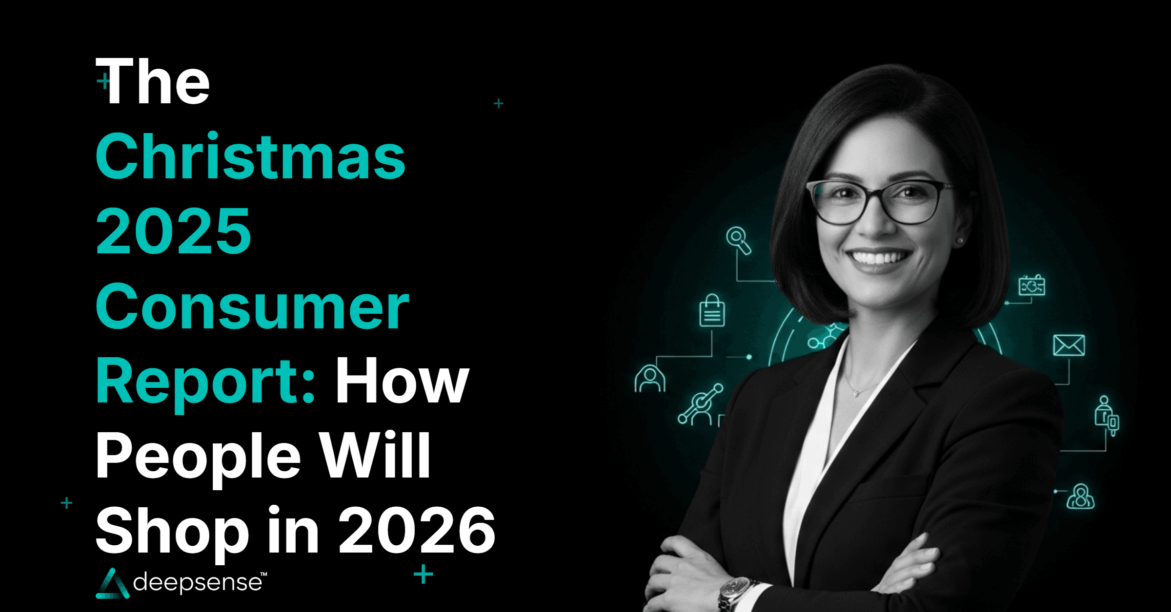 Infographic showing Christmas 2025 consumer behaviour trends and predictions for 2026 shopping patterns