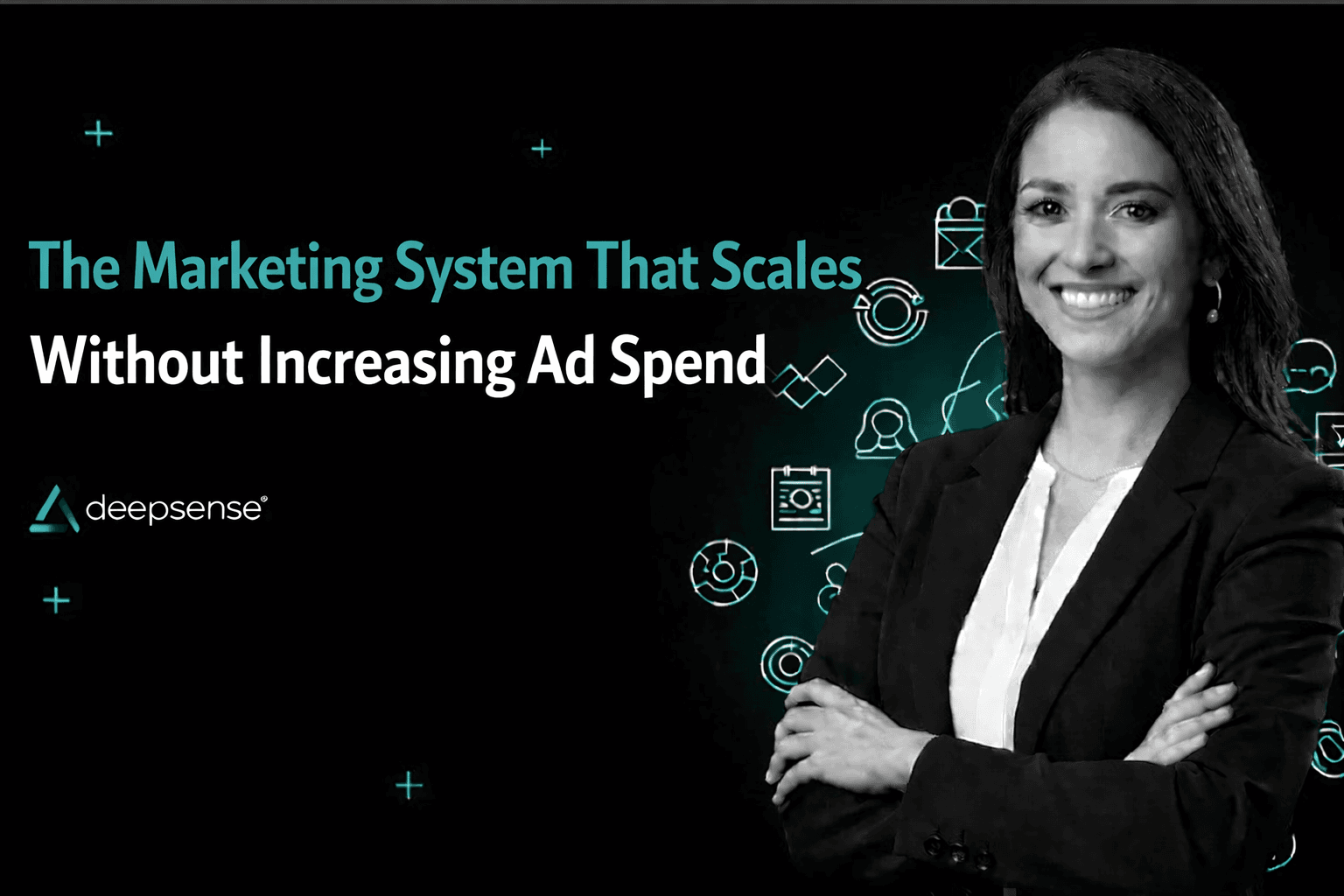 Marketing system diagram showing sales growth without ad spend