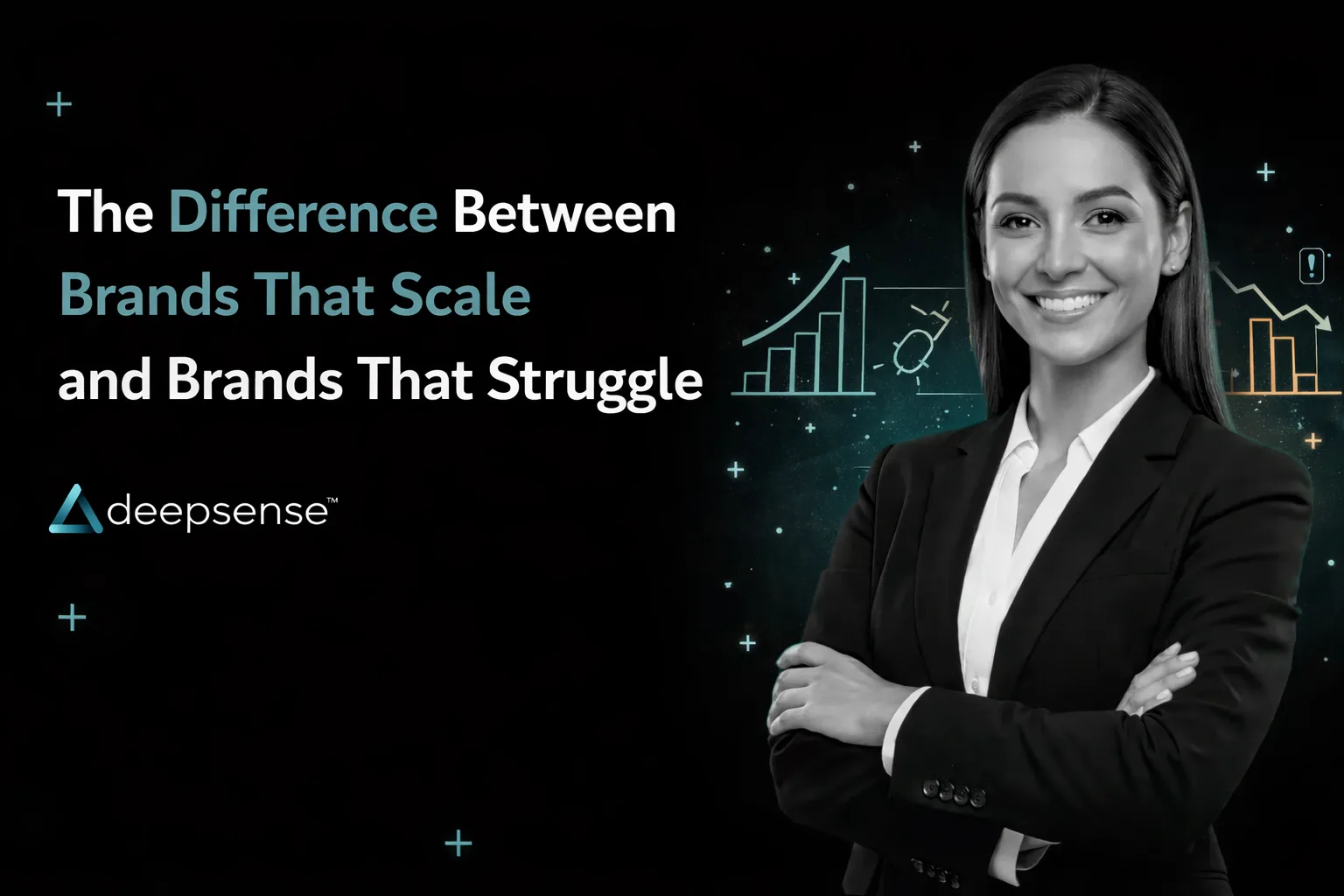 Comparison between scaling brands and struggling businesses in digital marketing
