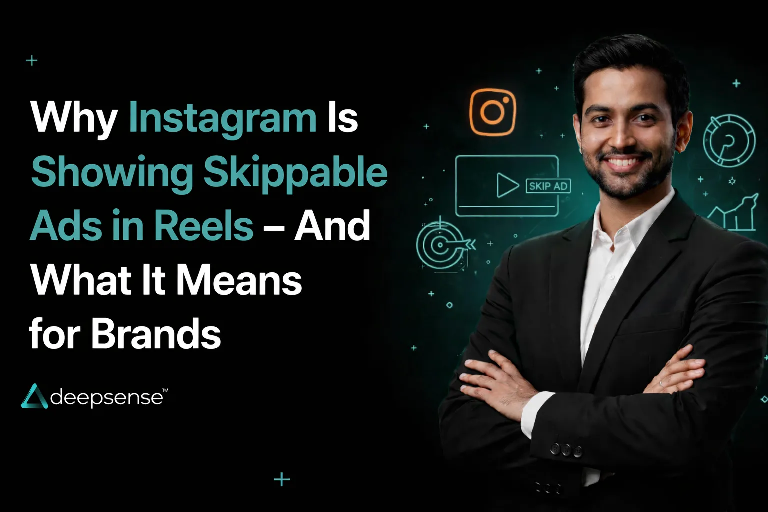 Instagram reels skippable ad with countdown timer before skip option