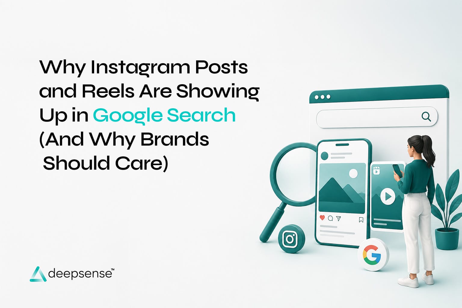 Instagram Reels and posts appearing in Google Search results with SEO-optimized captions improving online discoverability