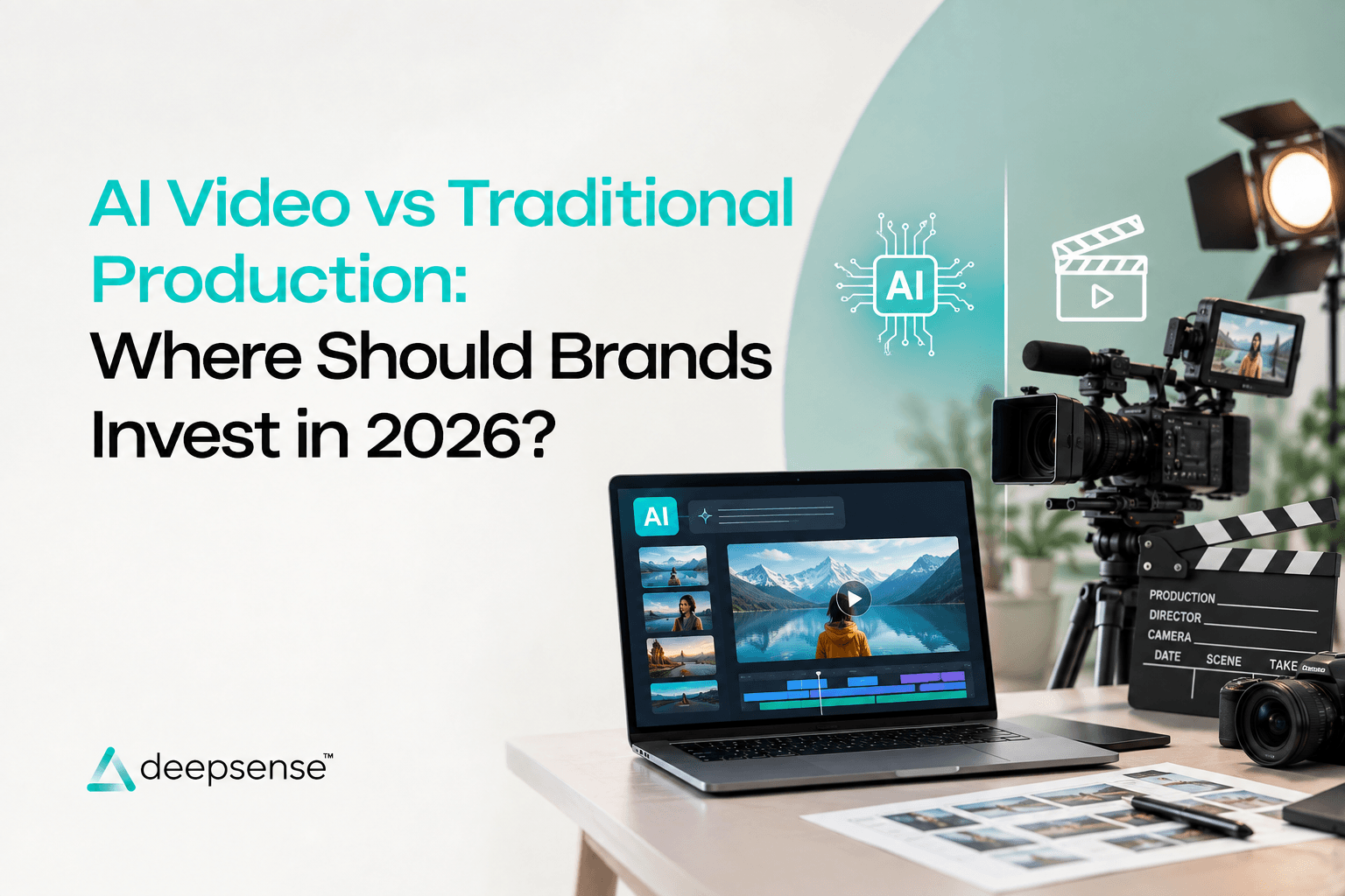 AI video vs traditional video production for brands