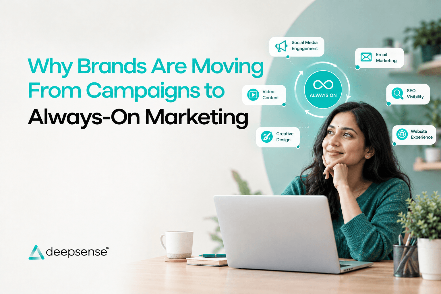Always-on marketing strategy for continuous brand engagement